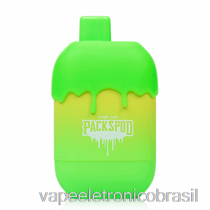 Vape Eletronico Packwood Packspod 5000 Sour Gushers Descartáveis ​​(suco Da Selva)
